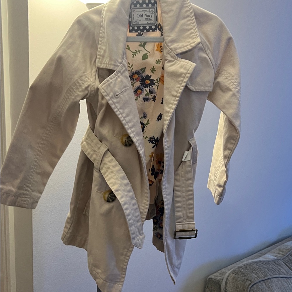 Old Navy Toddler Beige Trench Coat